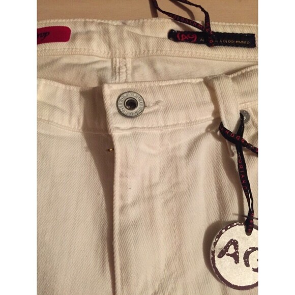 Adriano Goldschmied Women's Jeans The Crop Ivory Stretch Size 32 X 21 New! $165 - Picture 5 of 12